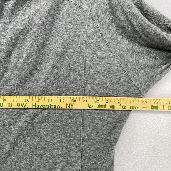 EILEEN FISHER Jacket S Organic Cotton Jersey Duster Hoodie Full Zip Gray USA - Picture 8 of 11